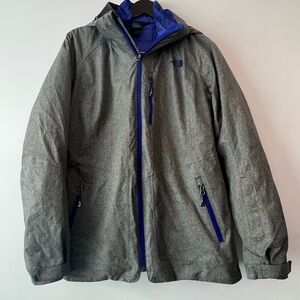 The North Face Gray and Blue Performance Jacket